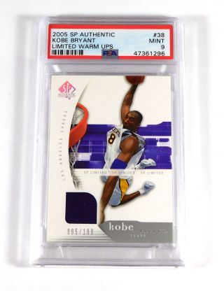 2005 - 06 Sp Authentic Kobe Bryant Limited Warm Ups /100 38 Lakers Psa 9
