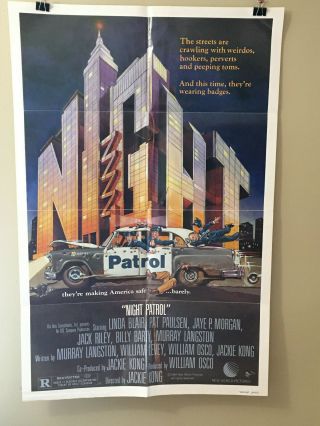 Night Patrol 1984 Comedy Vintage Movie Poster 27x41