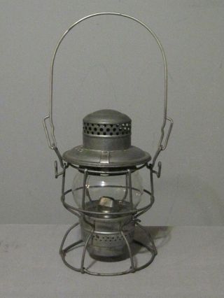 Vintage Adlake Kero Railroad Lantern Clear Globe