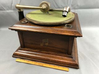 Antique Columbia Graphophone Phonograph 78rpm Oak Case Record Player