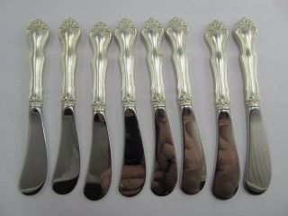 Westmorland George & Martha Set 8 Sterling Handled Butter Knives Cond