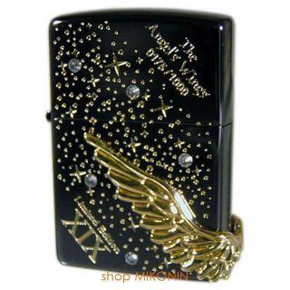 Zippo Oil Lighter Angel Wing Ion Black Paw - 119bng 1000 Limited No 19 Japan F/s