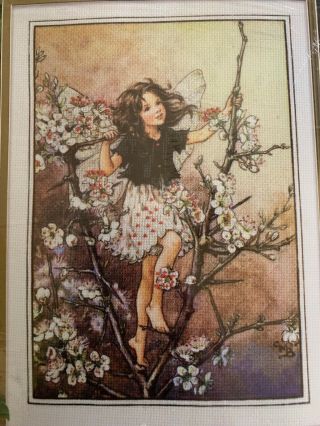 Vintage Cross Stitch Kit Cicely Mary Barker The Blackthorn Fairy Hg14