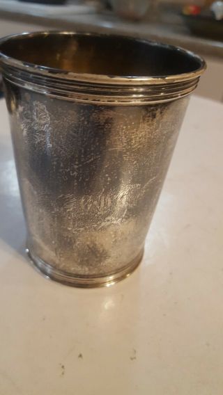 Manchester 3759 Sterling Silver Julep Cup w initials RHL,  GDC 2