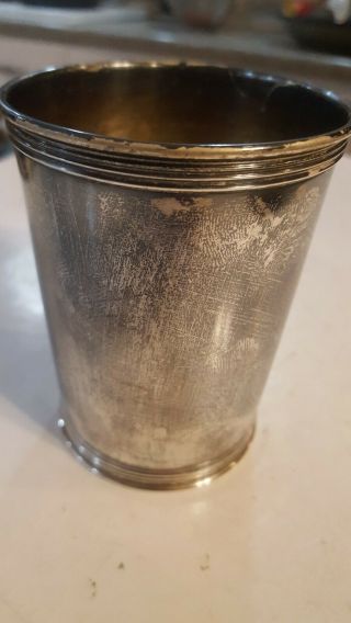 Manchester 3759 Sterling Silver Julep Cup w initials RHL,  GDC 3