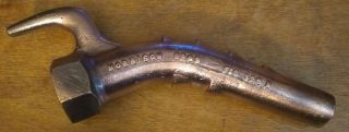 Antique/ Vintage Brass " Morrison Bros.  " Gas Pump Nozzle