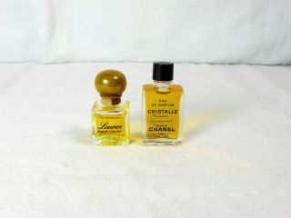 Vintage Lauren Perfume By Ralph Lauren & Cristalle Perfume By Chanel – 4 Ml Mini