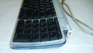 Apple Blue (Teal) USB Keyboard G3 iMac M2452 OEM Wired Vintage 1999 3