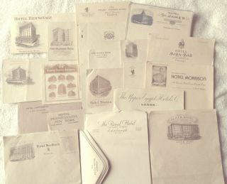 Vintage Hotel Stationery From Early 1900 