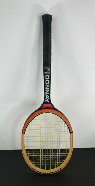 Vintage Donnay Bjorn Borg Tennis Racket Racquet - All Wood Borg