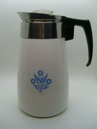 Vintage Corning Ware Stove Top Coffee Pot,  Percolator 9 Cup