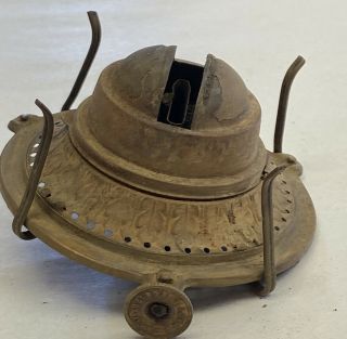 Vintage Brass Kerosene Oil Lamp Burner P&a Mfg Co Model Made In Usa 2