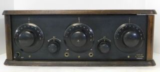 Rare Antique 1925 E.  J.  Hudson (wells/gardner & Co) Chicago Tabletop Radio