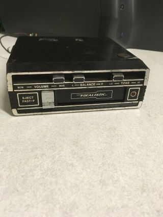 Vintage Realistic Cassette Tape Car Player Model 12 - 1803