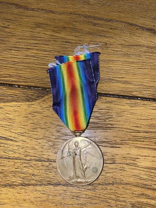 Vintage Military Ww1 Us Army Victory Medal The Great War For Civilization Medal