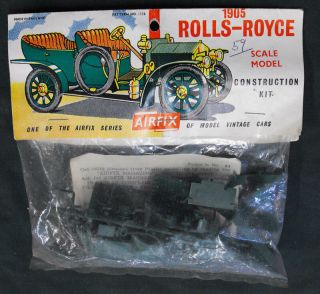 Vintage 1959 Airfix 1/32 Rolls - Royce 1905 Bagged Model Kit