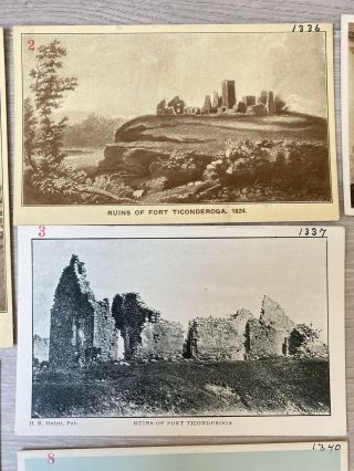 VTG Antique Early 1900 ' s Postcards Photos York Ticonderoga NY Fort revenge 3