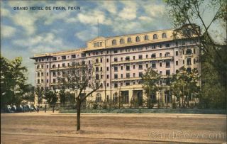 China Peking Grand Hotel De Pekin Postcard Vintage Post Card