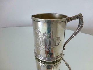 Victorian Aesthetic Whiting Sterling Silver Christening Mug Childs Cup