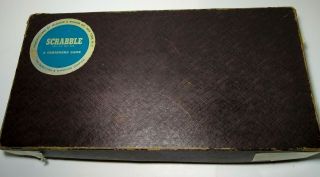 Vintage 1953 Scrabble Board Game Complete W/ Bonus 1953 The Scrabble Word Guide