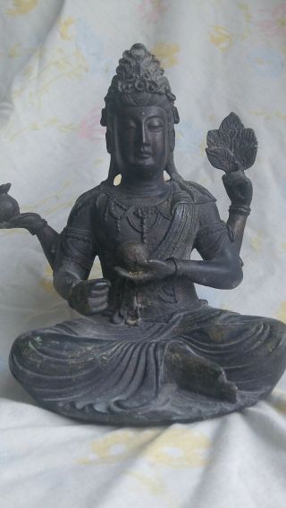 Antique Bronze Chinese Tibetan Buddha Statue
