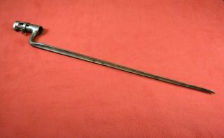 Antique U.  S.  Marked Model 1855 Socket Bayonet " W " Stamped