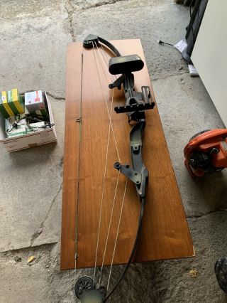 Vintage Bear Compound Rh Bow Pre Owned Has Been Painted Over With Cammo