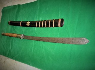 Old Antique Burmese Dha Sword