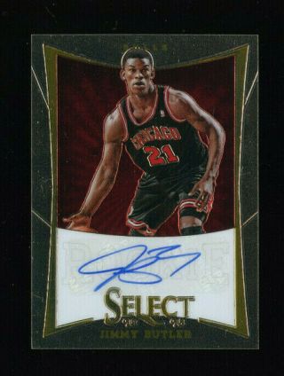 2012 - 13 Panini Select Jimmy Butler Rc Rookie Auto Autograph 