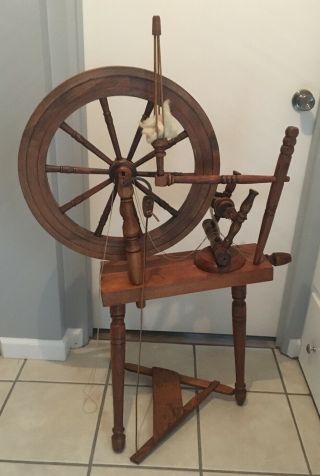Early Antique Spinning Wheel