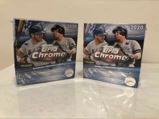(2) 2020 Topps Chrome Baseball Mega Box - In Hand - Ready To Ship