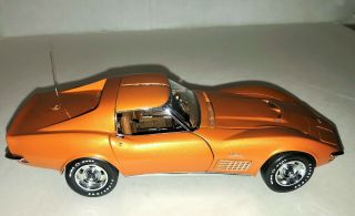 1/24 Diecast Danbury 1972 Corvette Coupe Ontario Orange 454 Big Block T - Top 3