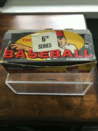 1959 Topps Baseball “5 Cent” Empty Display Box - “6th Series”