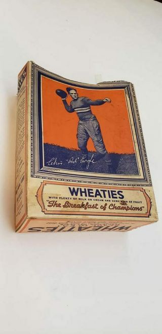 1935 Wheaties Fancy Frame Football Card On Box Chris Cagle Army Cadets