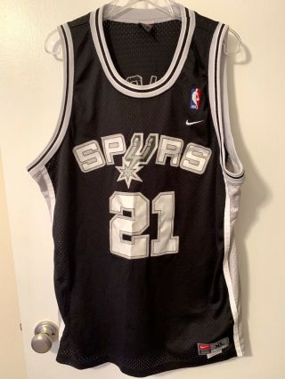 Vintage Nike San Antonio Spurs Tim Duncan Swingman Jersey Sz Xl