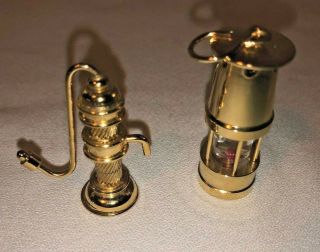 Vintage Brass Hungary firehouse lantern doll house miniatures 3