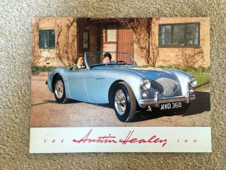 1954 Austin Healey 100 Car Sales Brochure 981usa/canada/2