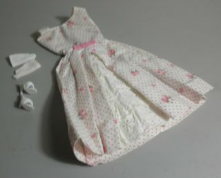 Vintage Barbie Garden Party Dress 931 Complete W/gloves And Shoes