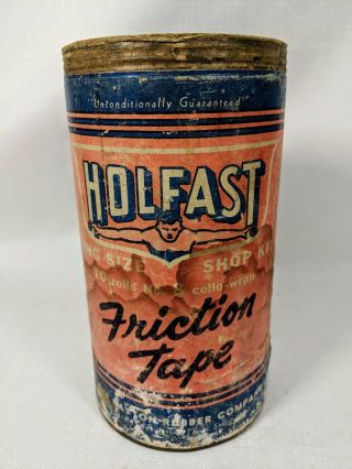 Vintage Advertising Can Holfas Friction Tape Dayton Rubber Co Industrial