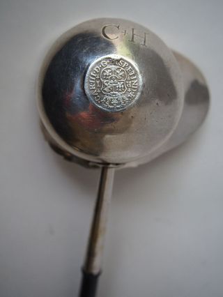Antique 1764 Carolus Iii Real Royal Spain Mexico Colony Silver Punch Ladle 18 C.