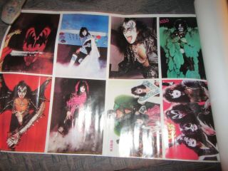Kiss Dynasty Collage Poster Vintage Peter Criss Ace Frehley Gene Simmons Paul