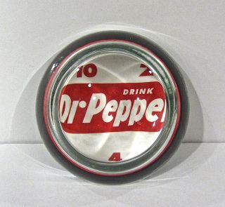 Vintage Drink Dr Pepper 10 2 & 4 Advertising Paperweight Desk Sign