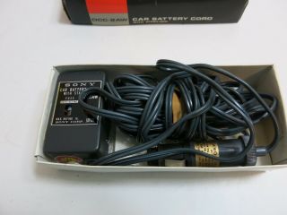 VINTAGE SONY DCC - 2AW CAR BATTERY CORD WITH STABILIZER BOX PAPEWORK FUSES 3