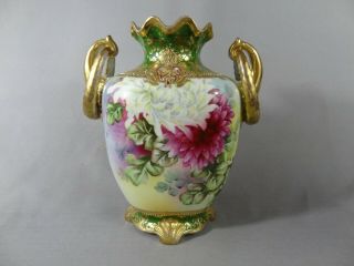 Nippon (old Noritake) Gorgeous Mum Design Vase.