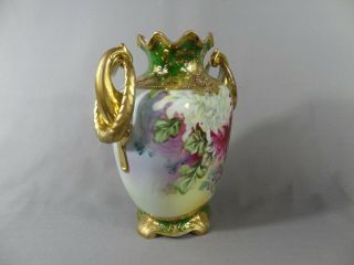 Nippon (Old Noritake) Gorgeous Mum design Vase. 3