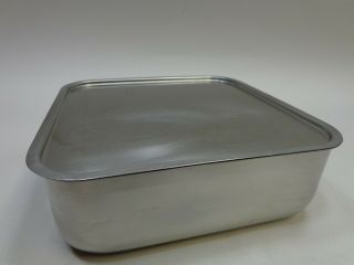 Vollrath Cake Pan Baking Stainless Steel 8 Inch With Lid Usa Vintage