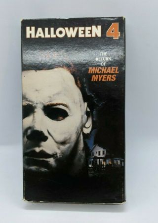 Halloween 4 The Return Of Michael Myers 1988 Cbs Fox Vhs Vintage Horror