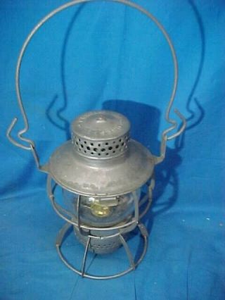Vintage Erie Railroad Dressel Lantern W Clear Globe