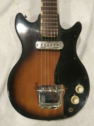 Vintage Tiesco Del Rey Electric Guitar Japan Model E - 100 Serial 158240