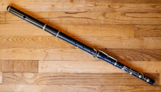 Noblet Thibouville 8 " Salt Spoons " Keys Antique French Flute Simple System Irish